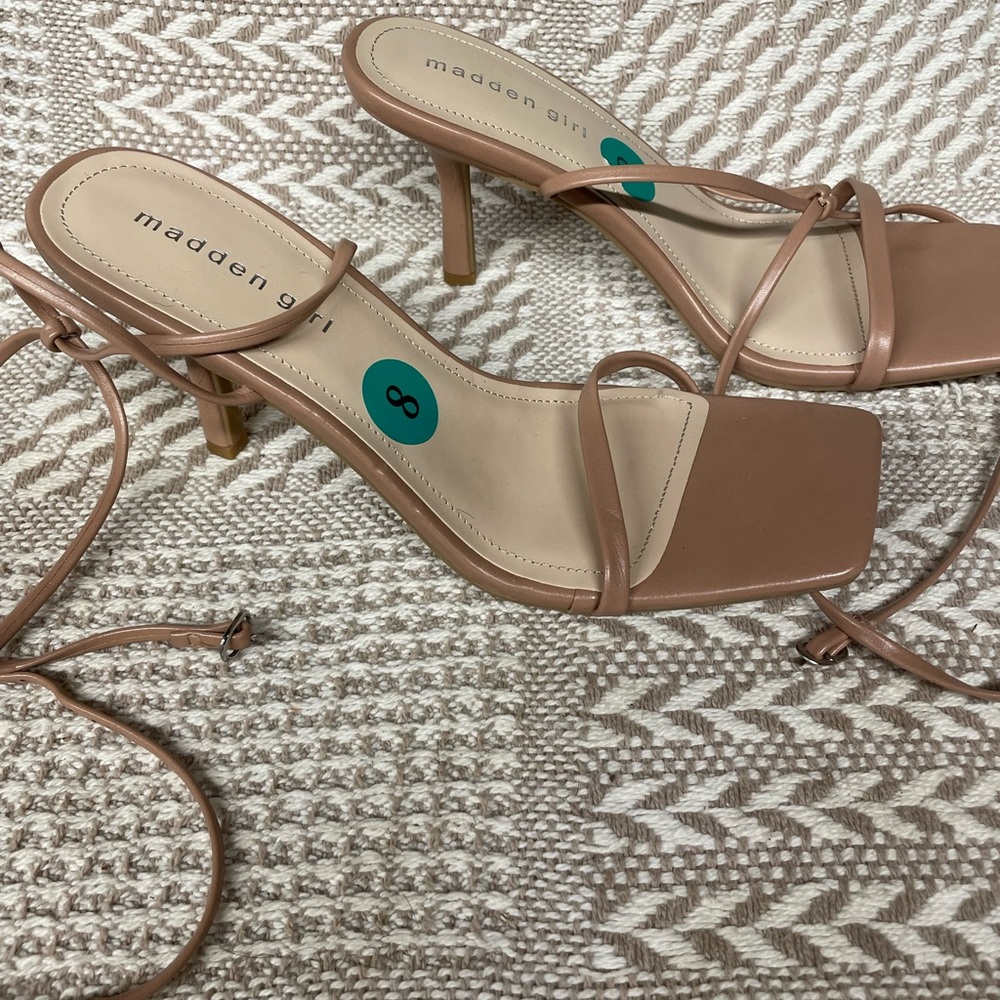 Womens Heels, Madden Girl, Tan, Worn Once